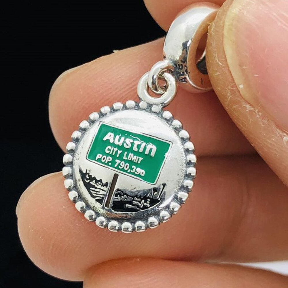 ✨🔥Pandora Austin City Limits Charm Vintage Austin Texas Sign Charm Pop Charm
